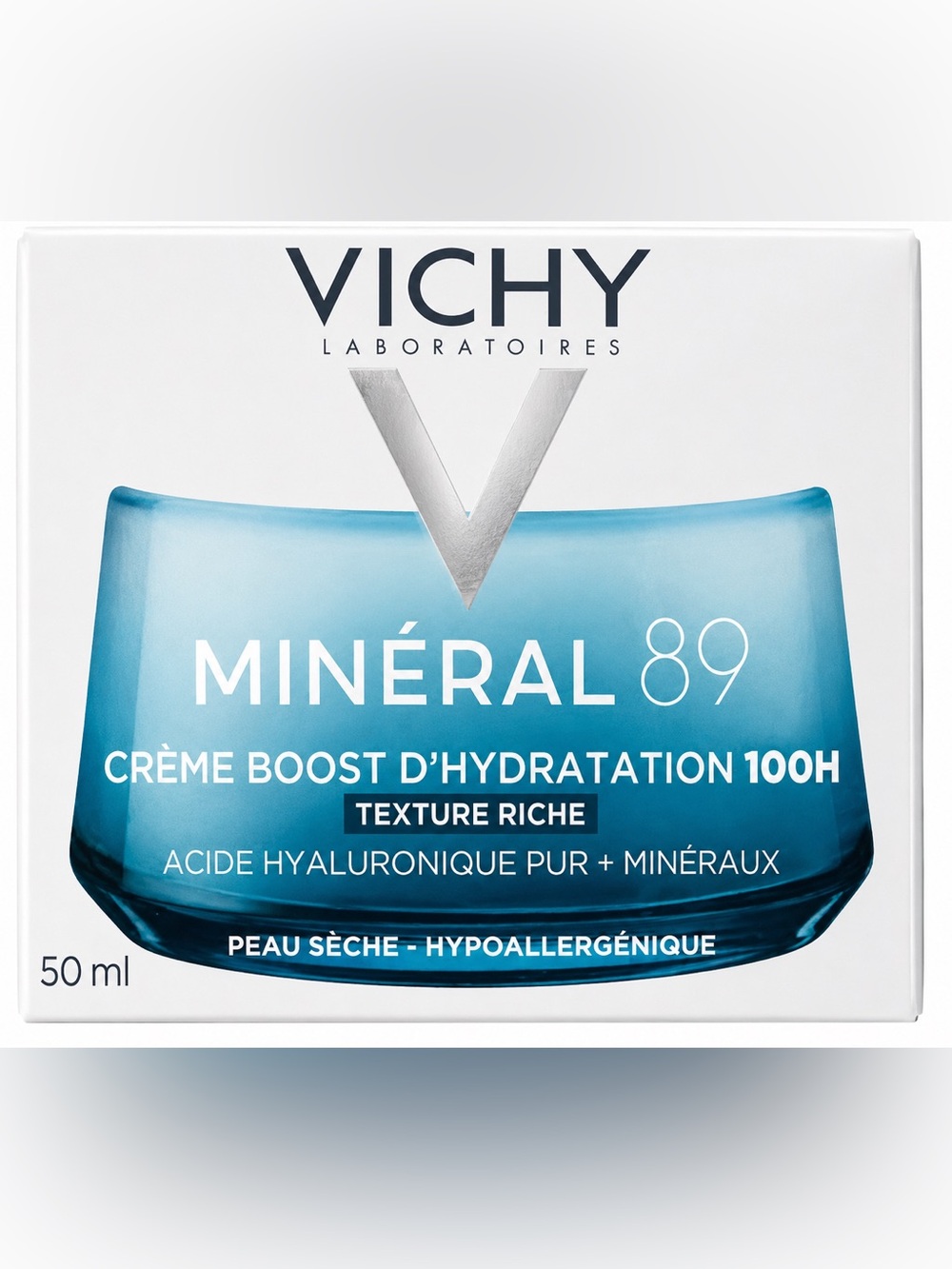 Vichy Minéral 89 100H Moisture Boost Rich Cream 50ml Hyaluronic Acid New